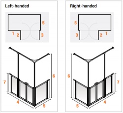 AKW Half Height Standard Screens -White - Option Y