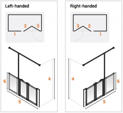 AKW Half Height Standard Screens -White - Option Z