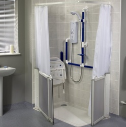 AKW White Shower Curtains
