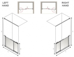 AKW Half Height Sliding Screens -White - Option SM