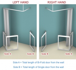 Contour Corner Access WF1 | White | Half Height Shower Doors Screens