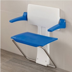 Impey Slimfold Shower Seat - Sky Blue