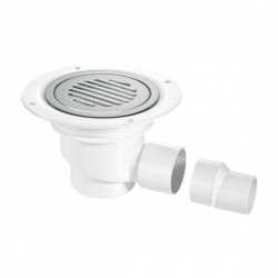 McAlpine TSG52 Gravity Waste - Stainless Steel Round Top for Vinyl Flooring - Package Deal