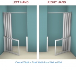 AKW WF14 | Made to Order | Half Height Shower Doors Screens