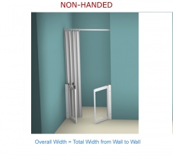 Contour Front Access WF15| Luxe Silver | Half Height Shower Doors Screens