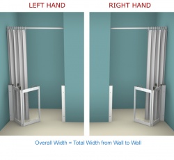 Contour Front Access WF16 | White | Half Height Shower Doors Screens