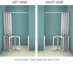 AKW WF18 | Made to Order | Half Height Shower Doors Screens