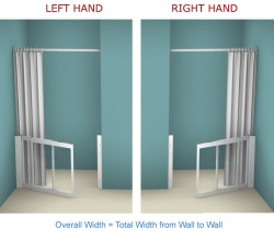 Contour Front Access WF20 | White | Half Height Shower Doors Screens
