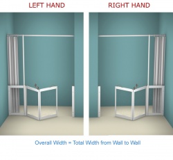 AKW WF25 | Made to Order | Half Height Shower Doors Screens