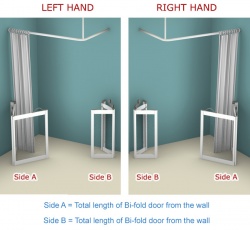 Contour Corner Access WF3| Luxe Silver | Half Height Shower Doors Screens