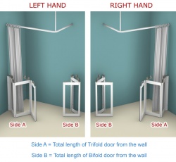 Contour Corner Access WF4 | White | Half Height Shower Doors Screens