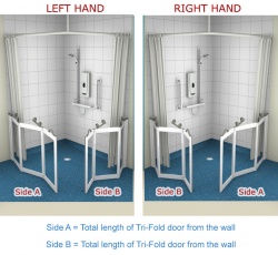 Contour Corner Access WF4TT | White | Half Height Shower Doors Screens