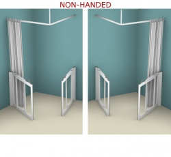 Contour Corner Access WF5 | White | Half Height Shower Doors Screens