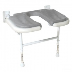 AKW Bariatric Extra Wide Horseshoe Shower Seat - Grey