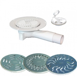 Purus Phleximax 50 'One part' Waste & Grate Bundle for Vinyl Floors
